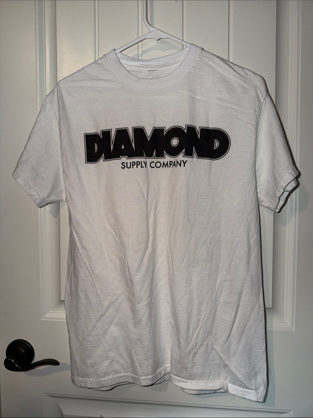 Diamond Supply Co. White Tee with Black Logo